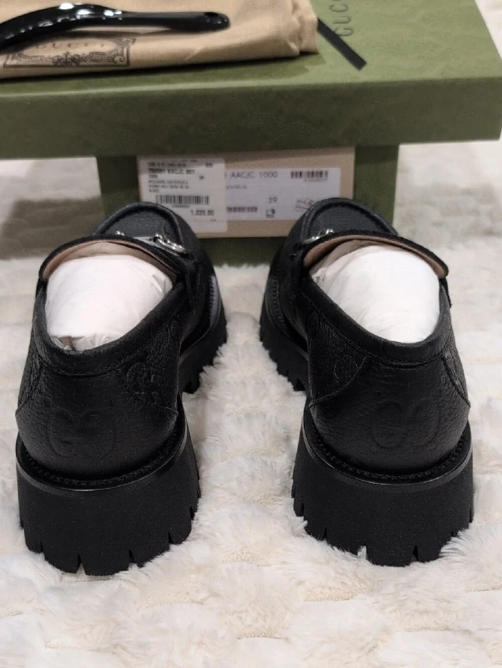 Gucci black leather